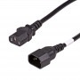 Akyga AK-PC-111A CCA cable alargador de alimentación, 3x0,5 mm², IEC C13 / IEC C14, 5 m, negro