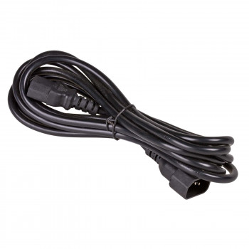 Akyga AK-PC-111A CCA cable alargador de alimentación, 3x0,5 mm², IEC C13 / IEC C14, 5 m, negro