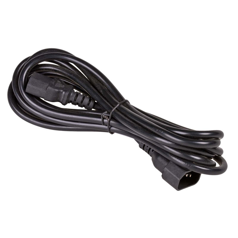 Akyga AK-PC-111A CCA cable alargador de alimentación, 3x0,5 mm², IEC C13 / IEC C14, 5 m, negro