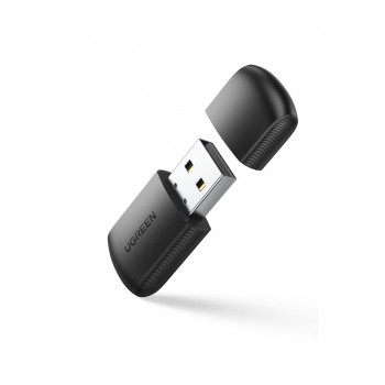 Adaptador de red USB externo Ugreen de doble banda, WiFi 11ac AC650, negro (CM448)