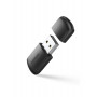 Adaptador de red USB externo Ugreen de doble banda, WiFi 11ac AC650, negro (CM448)
