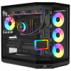 HYTE Y50 Pitch Black caja de ordenador, vidrio templado x 3
