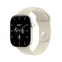 Apple Watch Series 12 GPS + Cellular 42 mm, caja de cerámica blanco perla, correa deportiva arena, M/L