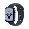 Apple Watch Series 12 GPS + Cellular 46 mm, caja de cerámica azul noche, correa deportiva azul marino, S/M