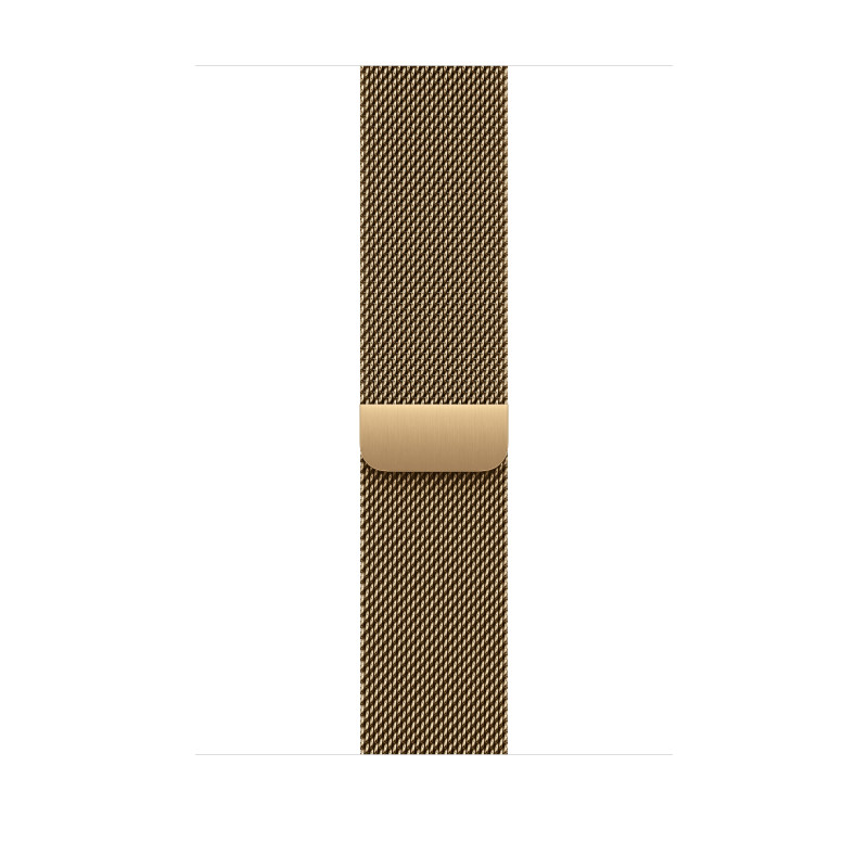 Apple Milanese Loop correa para reloj MJNQ4ZM/A, 46 mm, M/L, Radiant Gold (dorada)