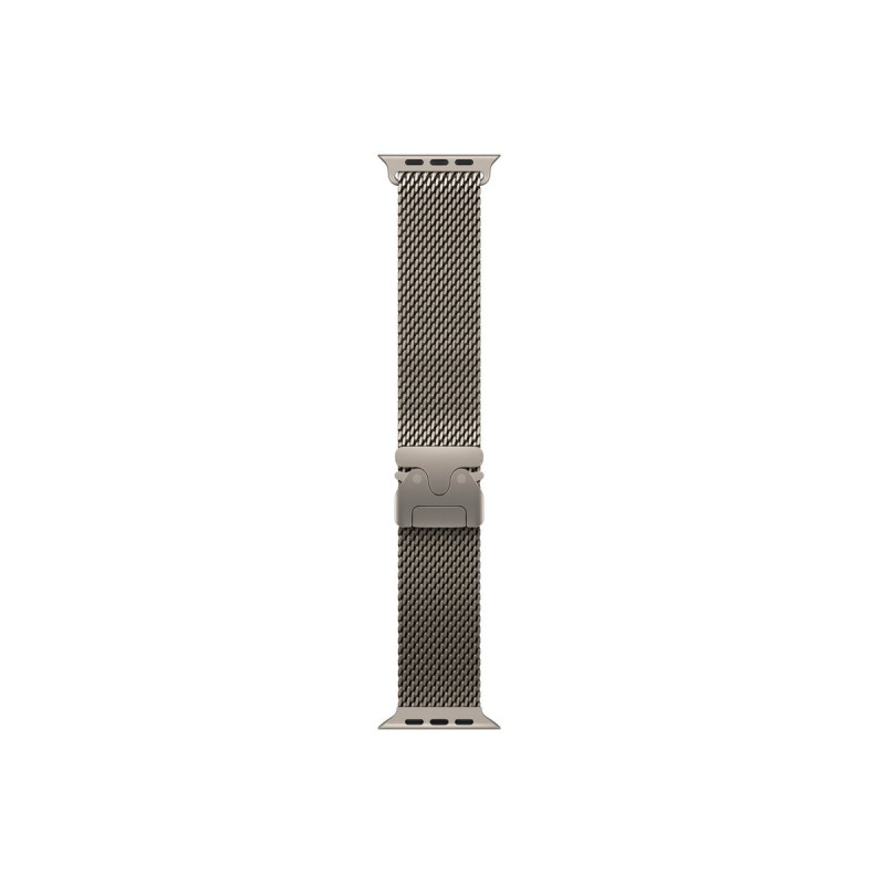 Apple MK0E4ZM/A correa Milanese Loop de titanio para Apple Watch, 49 mm, titanio natural, Large