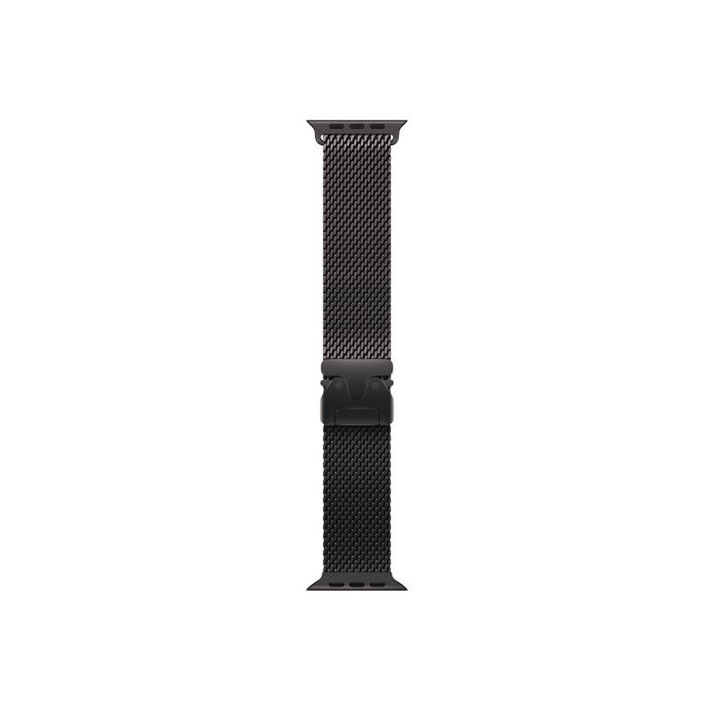 Apple MK0G4ZM/A correa Milanese Loop de titanio para Apple Watch, 49 mm, titanio negro, Medium