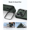 ESR Cyber Tough Kickstand MagSafe funda para Apple iPhone 17 Pro / 18 Pro, verde