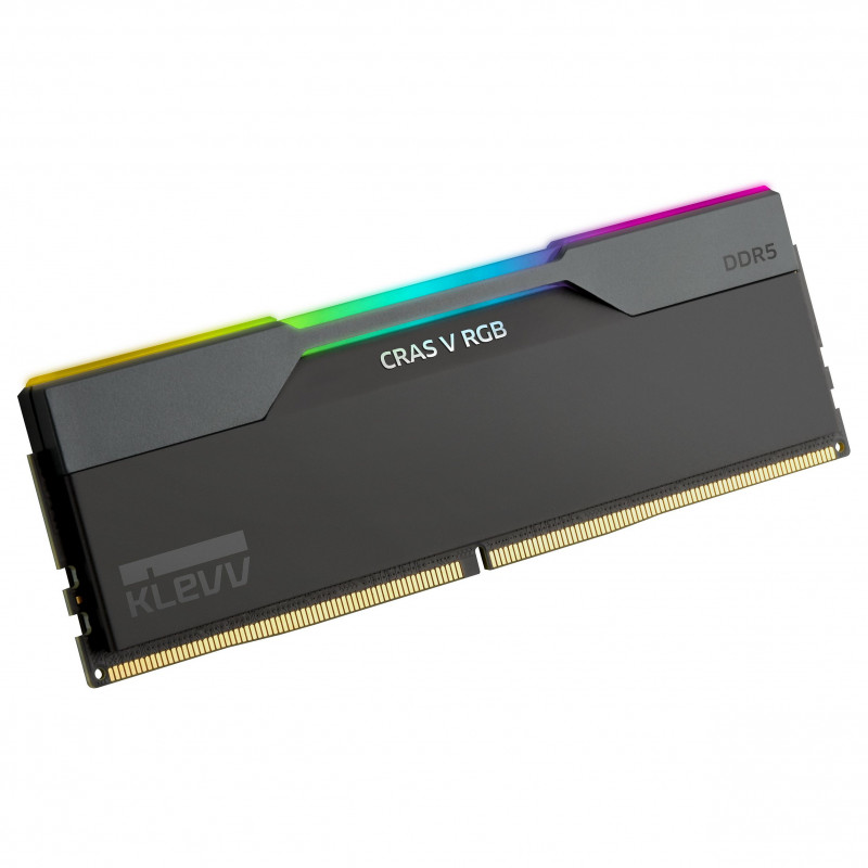 Kit de memoria Klevv Cras V RGB KD5AGUA80-64B300G DDR5-6400 CL30 de 32 GB (2 x 16 GB), negro