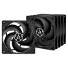 Arctic P12 ACFAN00135A ventiladores de caja, 120 mm, 3 pines, negros (5 uds.)