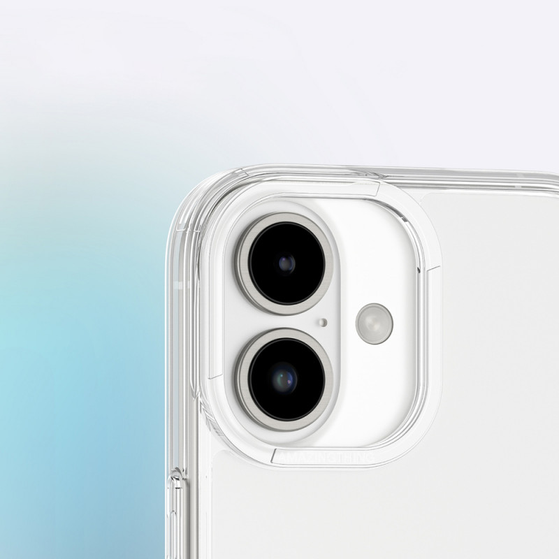 AmazingThing Minimal Case funda para iPhone 16 Plus, transparente