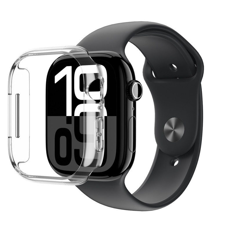 AmazingThing Minimal Case funda protectora para Apple Watch 46 mm, transparente