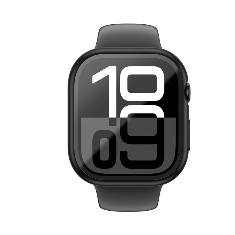 AmazingThing Radix Glass funda protectora para Apple Watch 42 mm, cristal templado, negra