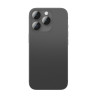 AmazingThing AR Aluminum 3 Lens Glass protector de objetivos de cámara con marco para iPhone 16 Pro / 16 Pro Max, negro