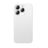 AmazingThing AR Aluminum 3 Lens Glass protector de objetivos de cámara con marco para iPhone 16 Pro / 16 Pro Max, plateado