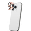 AmazingThing Aviation-Grade Alloy protector de cristal templado para lentes de la cámara del iPhone 16 Pro / 16 Pro Max, oro rosa