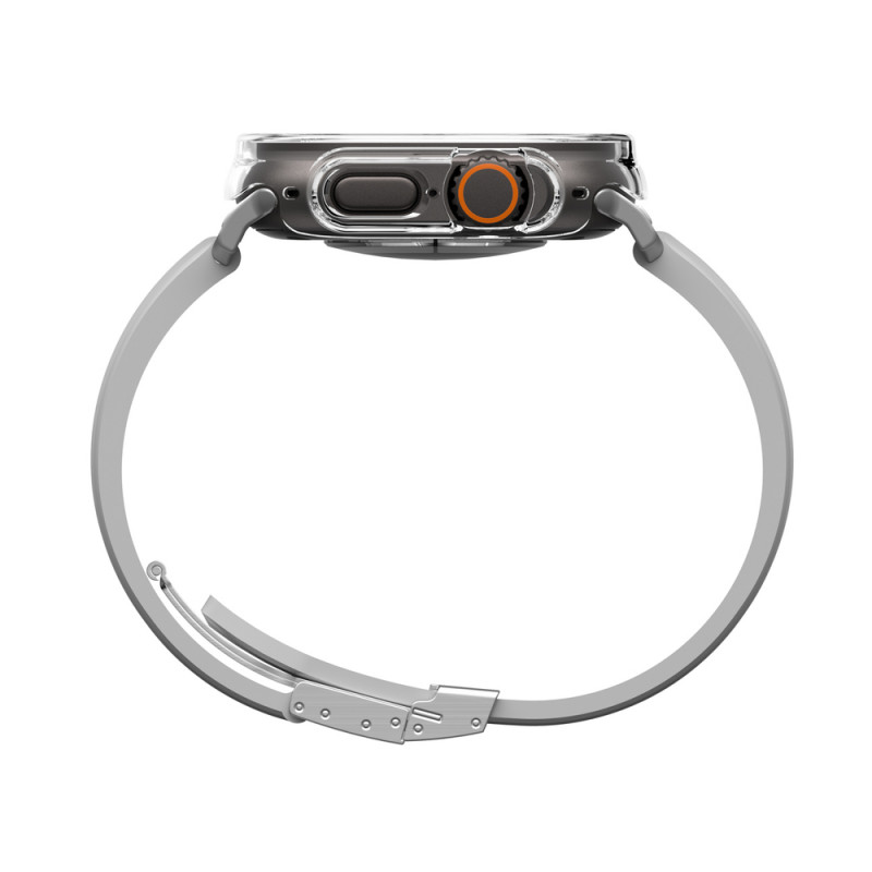 AmazingThing Minimal funda protectora para Apple Watch Ultra 3 / Ultra 4 de 49 mm, transparente