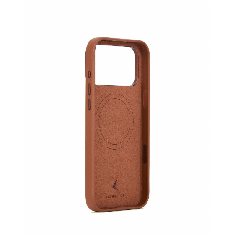 Mujjo Troubadour funda de piel para Apple iPhone 18 Pro Max / 17 Pro Max, MagSafe, marrón claro