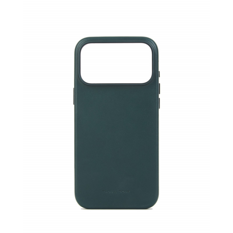 Mujjo Troubadour funda de piel para Apple iPhone 18 Pro Max / 17 Pro Max, MagSafe, verde obsidiana