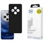3MK Silicone Case funda de silicona para smartphone Xiaomi Redmi 14C / Redmi A4 5G, negra
