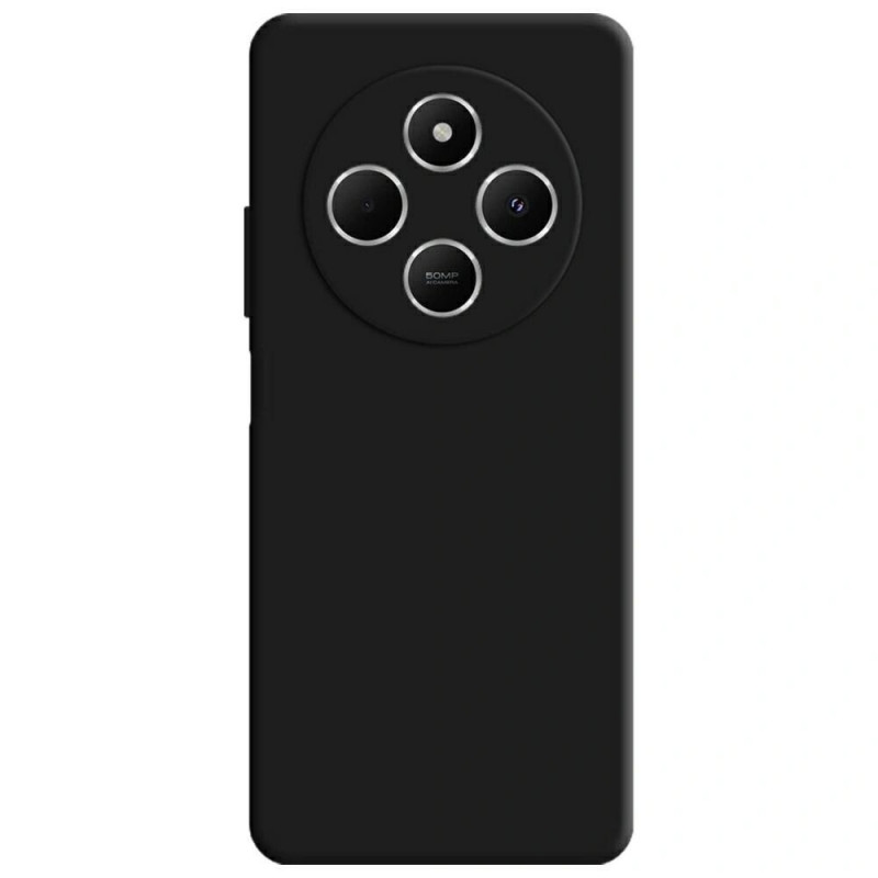 3MK Silicone Case funda de silicona para smartphone Xiaomi Redmi 14C / Redmi A4 5G, negra