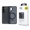 3MK Smoke Case Mag&Stand funda para smartphone Samsung Galaxy S25+, negra