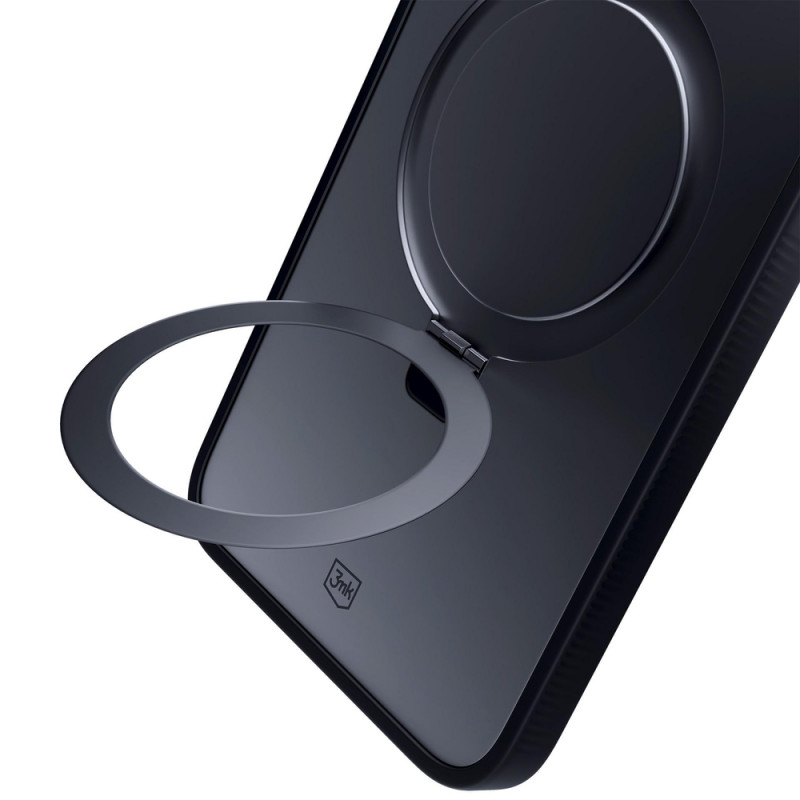 3MK Smoke Case Mag&Stand funda para smartphone Samsung Galaxy S25+, negra