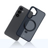 3MK Smoke Case Mag&Stand funda para smartphone Samsung Galaxy S25+, negra