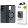 3MK Smoke Case Mag&Stand funda para smartphone Samsung Galaxy S25 Ultra, negra