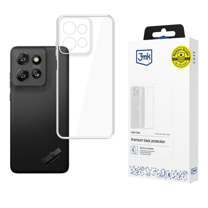 3MK Clear Case funda para smartphone Motorola ThinkPhone25, transparente
