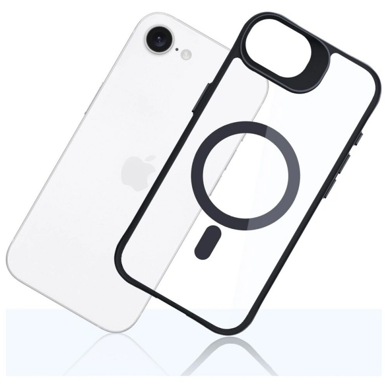 3MK Satin Armor MagCase funda para Apple iPhone 17e / 16e, transparente