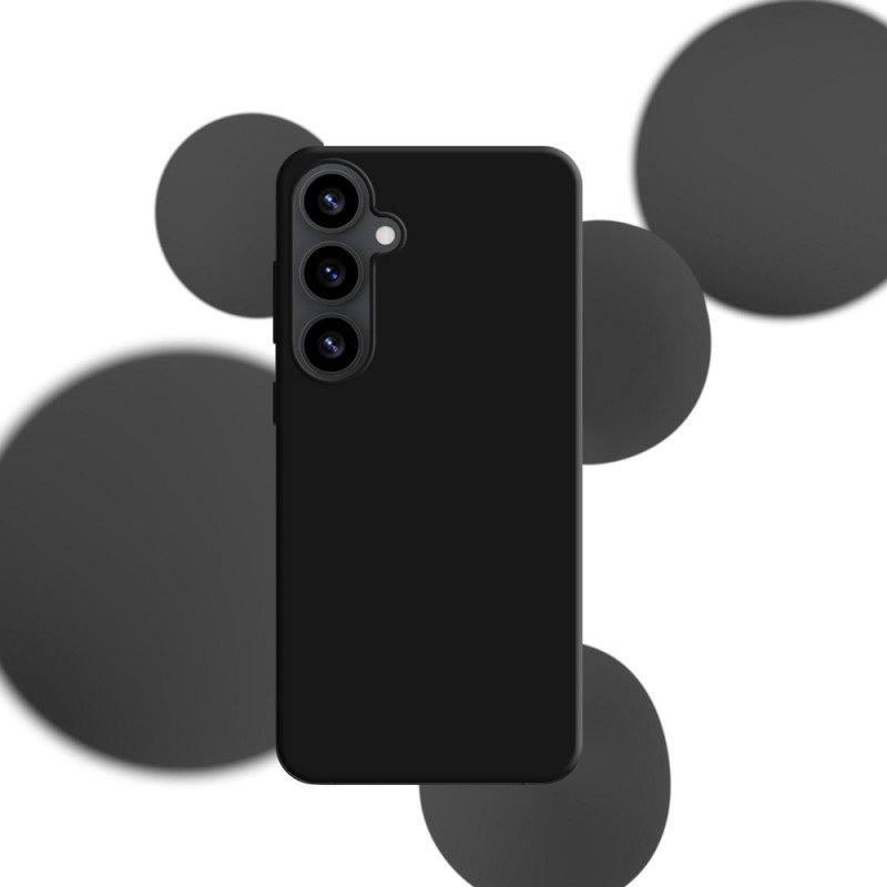 3MK Silicone Case funda de silicona para Samsung Galaxy S25, negra