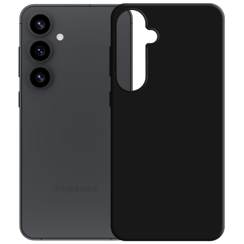 3MK Silicone Case funda de silicona para Samsung Galaxy S25, negra