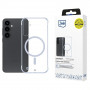 Funda 3mk Just20g MagCase para Samsung Galaxy S25, transparente