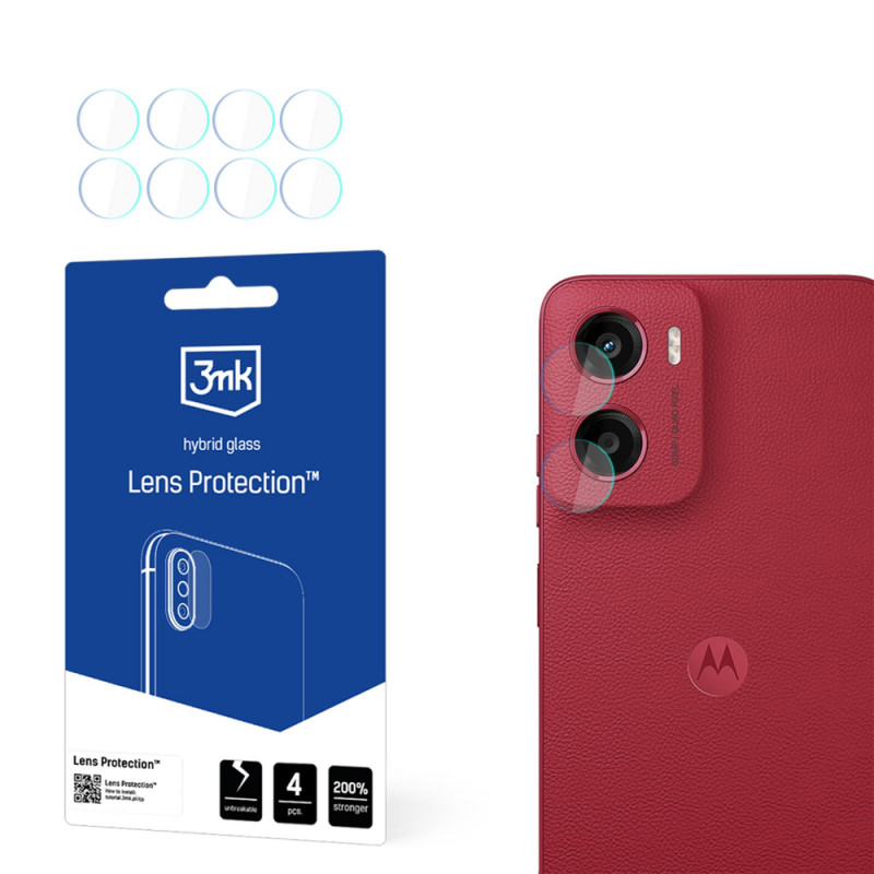 3MK Lens Protection protector de lente de cámara de cristal híbrido para Motorola Moto G05 (4 uds.)