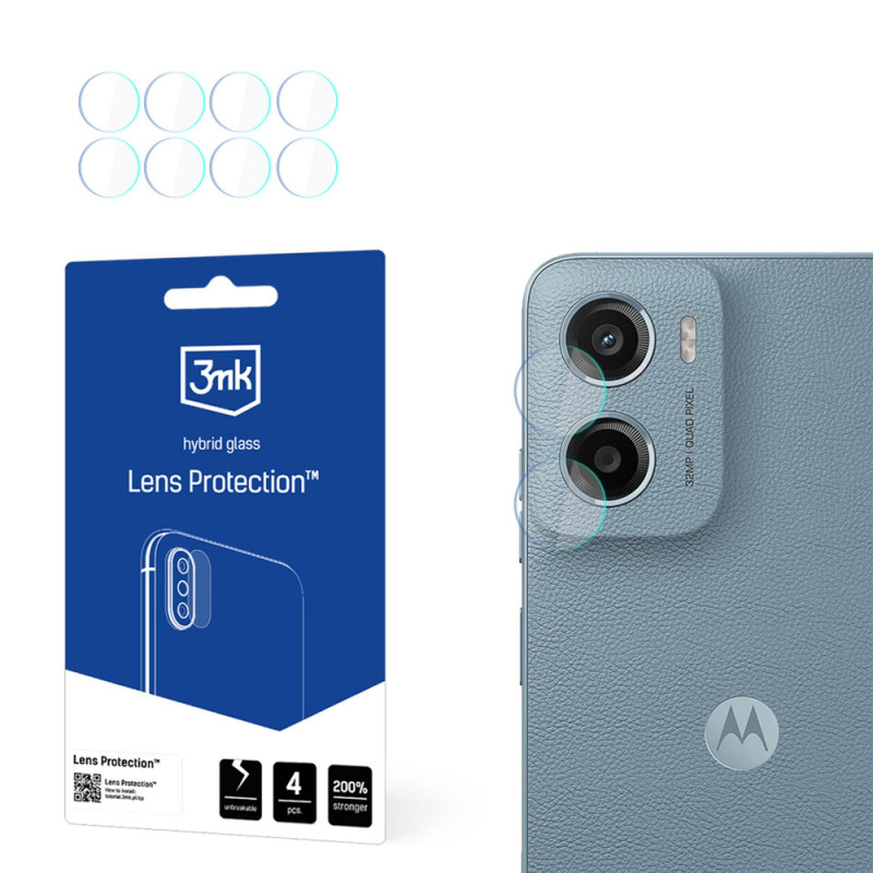 3MK Lens Protection protector de lente de cámara para Motorola Moto E15 (4 uds.)