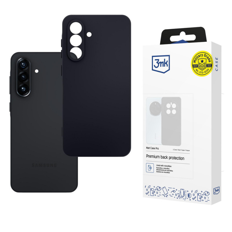 3MK Matt Case Pro funda para Samsung Galaxy A56 5G, negra