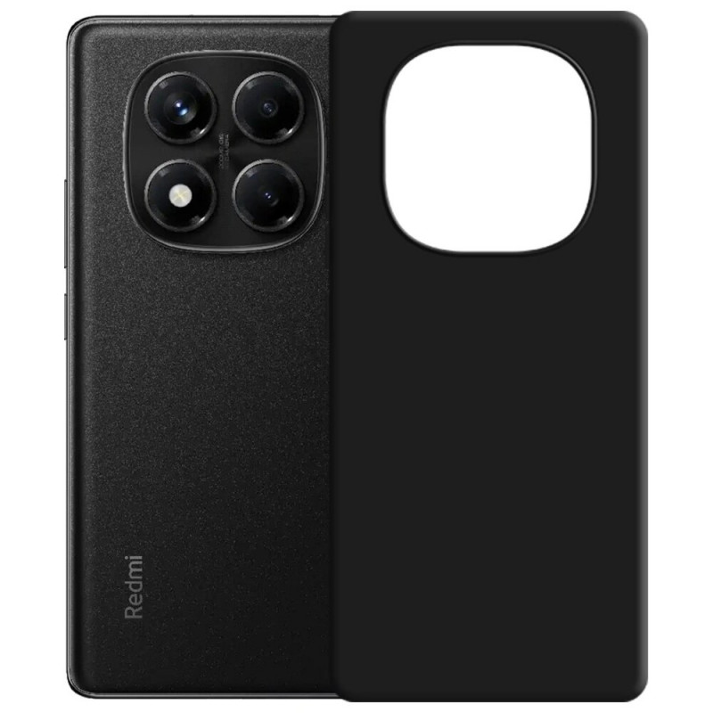 3MK Silicone Case funda de silicona para Xiaomi Redmi Note 14 Pro 5G, negra