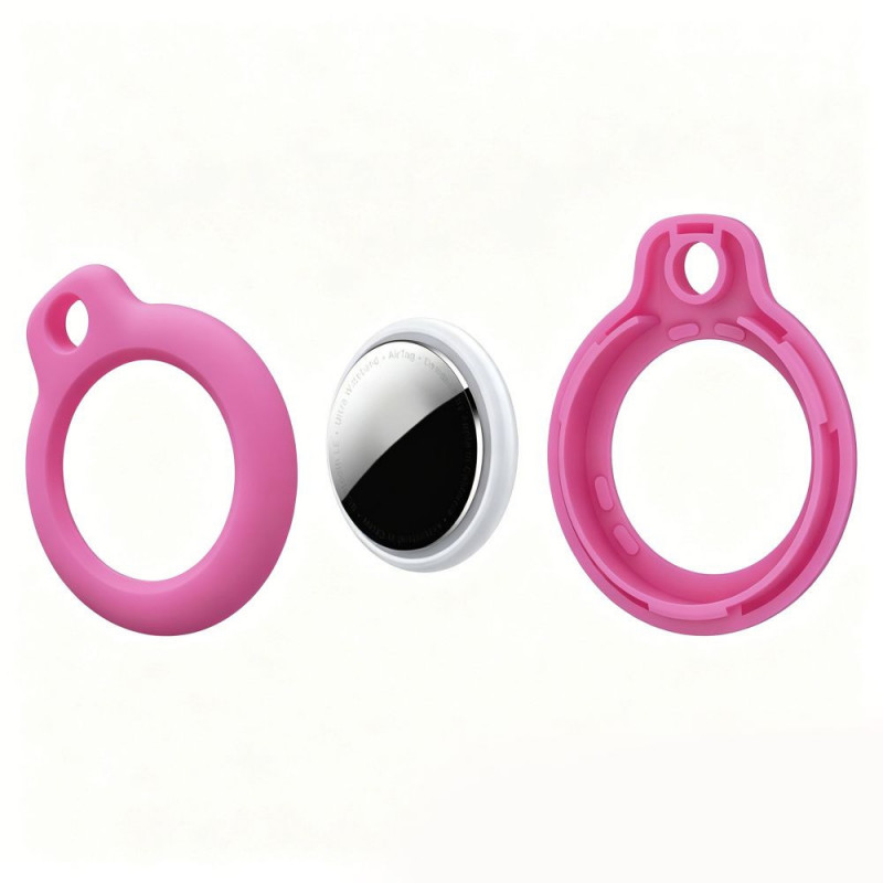 Tech-Protect Rough llavero protector para Apple AirTag 1 / 2, rosa