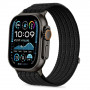 Tech-Protect Nylon Sport correa para Apple Watch 44/45/46/49 mm, negra