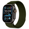 Tech-Protect Nylon Sport correa para Apple Watch 44/45/46/49 mm, verde oscuro