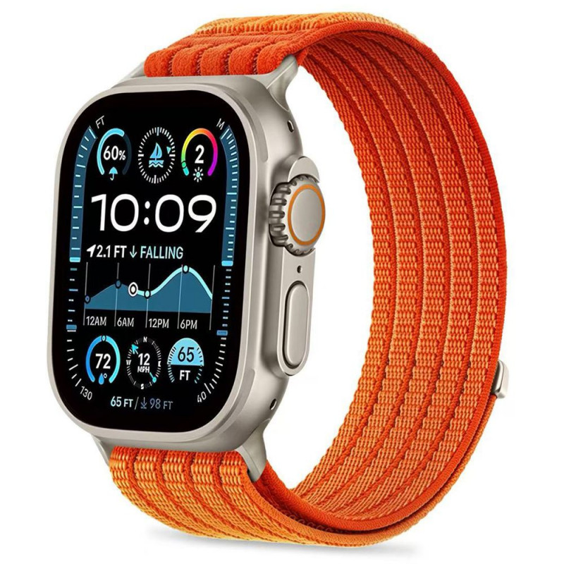 Tech-Protect Nylon Sport correa para Apple Watch 44/45/46/49 mm, naranja