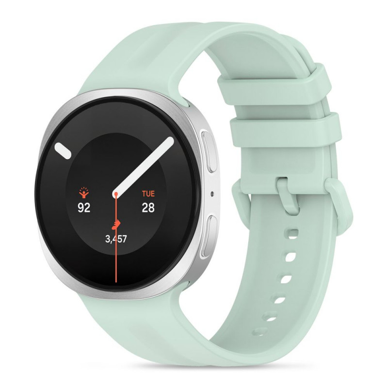 Tech-Protect Silicone Evo correa para Samsung Galaxy Watch 8 / 9 / Classic 40 / 44 / 46 mm, crema de menta