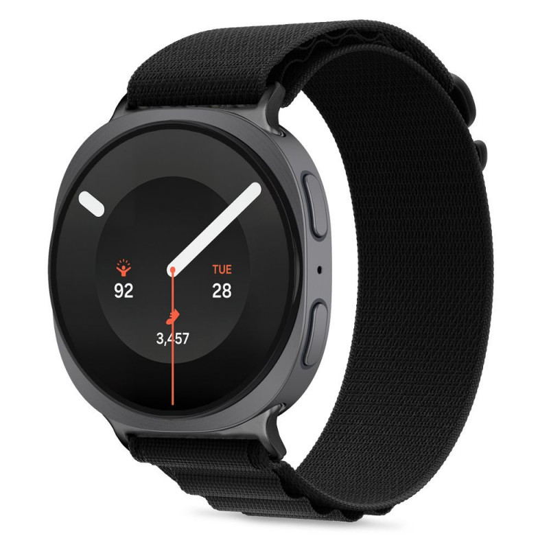 Tech-Protect Nylon Pro correa para Samsung Galaxy Watch 8 / 9 / Classic 40 / 44 / 46 mm, negra