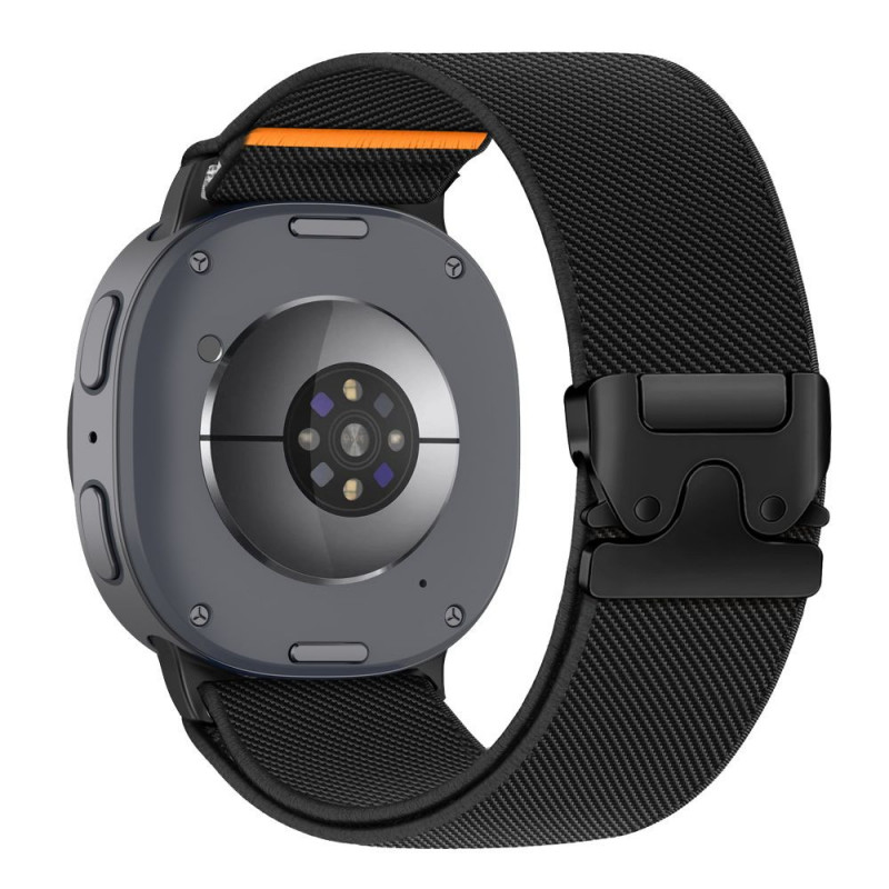 Tech-Protect Nylon Clasp correa para reloj para Samsung Galaxy Watch 8 / 9 / Classic 40 / 44 / 46 mm, negra