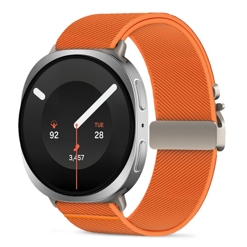 Tech-Protect Nylon Clasp correa para reloj para Samsung Galaxy Watch 8 / 9 / Classic 40 / 44 / 46 mm, naranja