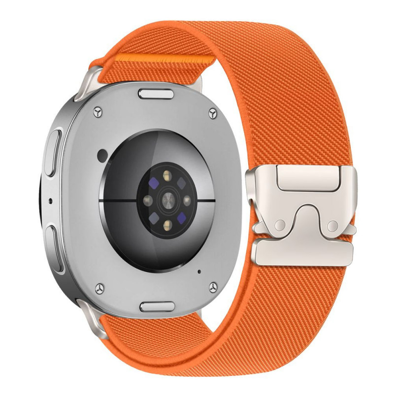 Tech-Protect Nylon Clasp correa para reloj para Samsung Galaxy Watch 8 / 9 / Classic 40 / 44 / 46 mm, naranja