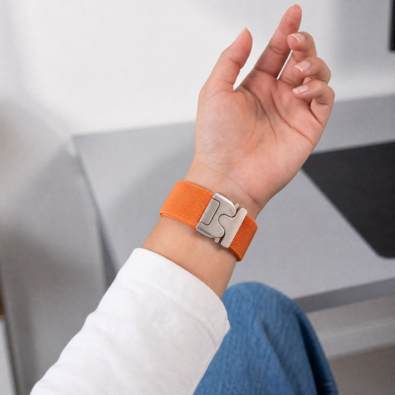 Tech-Protect Nylon Clasp correa para reloj para Samsung Galaxy Watch Ultra 1 / 2 2024-2026 47 mm, naranja