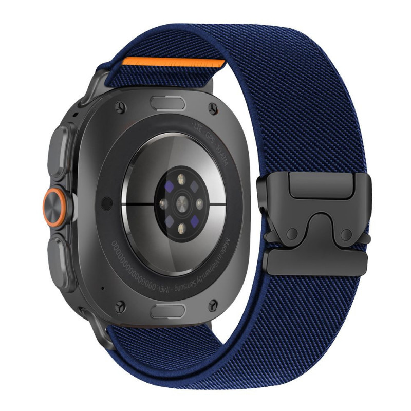 Tech-Protect Nylon Clasp correa para reloj para Samsung Galaxy Watch Ultra 1 / 2 2024-2026 47 mm, azul marino