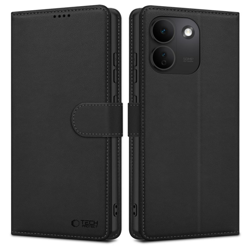 Tech-Protect Wallet funda tipo cartera para Xiaomi Redmi Note 17 Pro Max 5G, negra mate